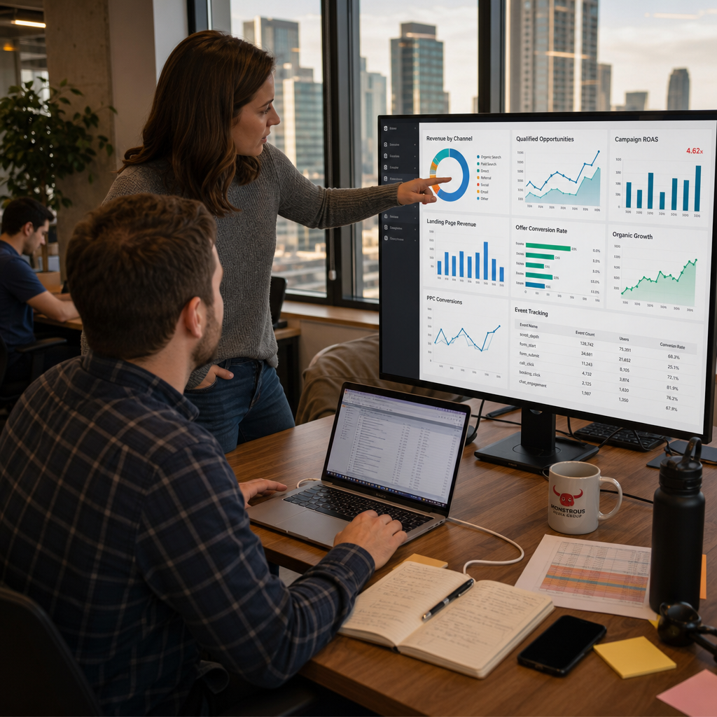 Revenue analytics: Dashboards that show which channels, pages, offers, and campa