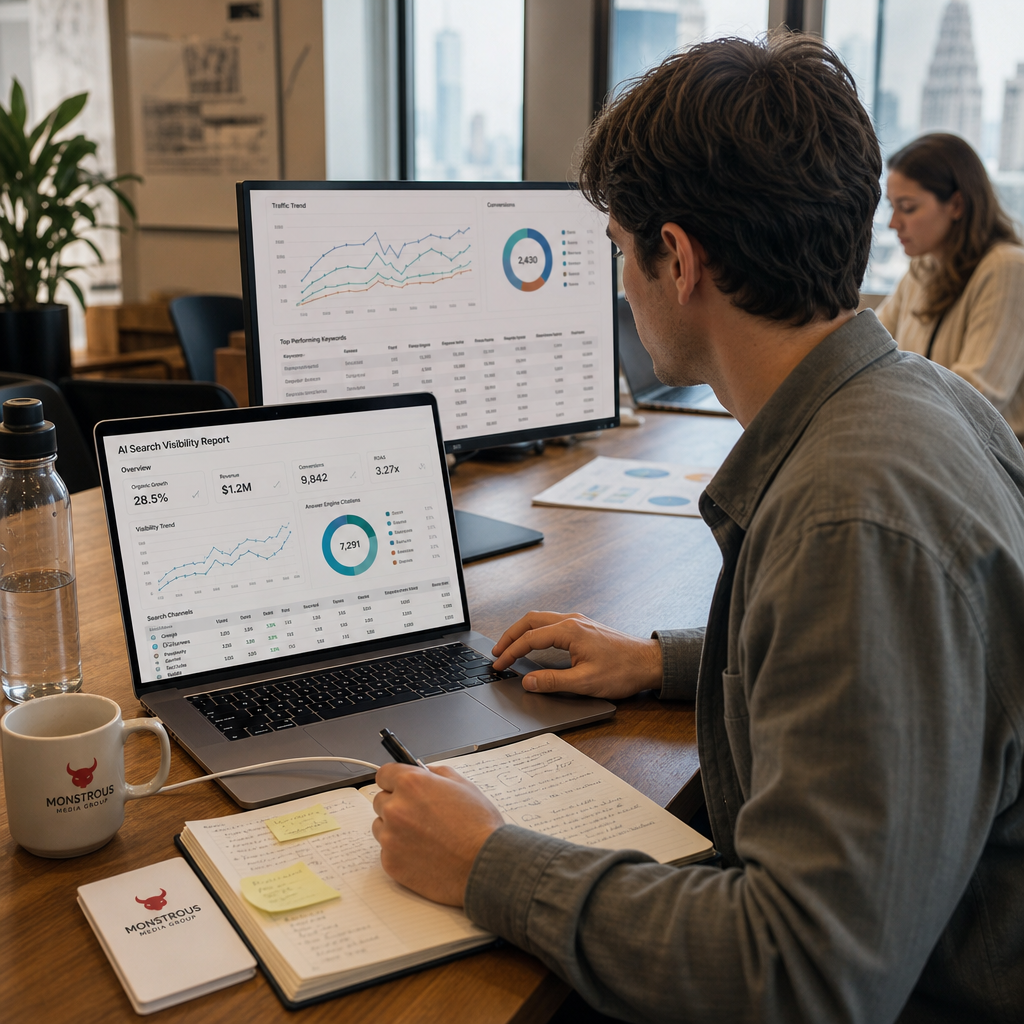 have a growth system. You have a visibility report.

AI-driven search engine opt