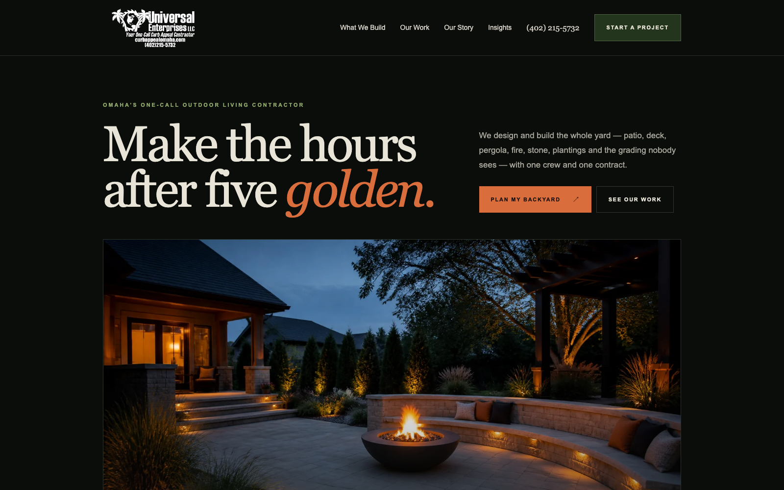 Universal Outdoor / Curb Appeal Omaha digital project by Monstrous Media Group