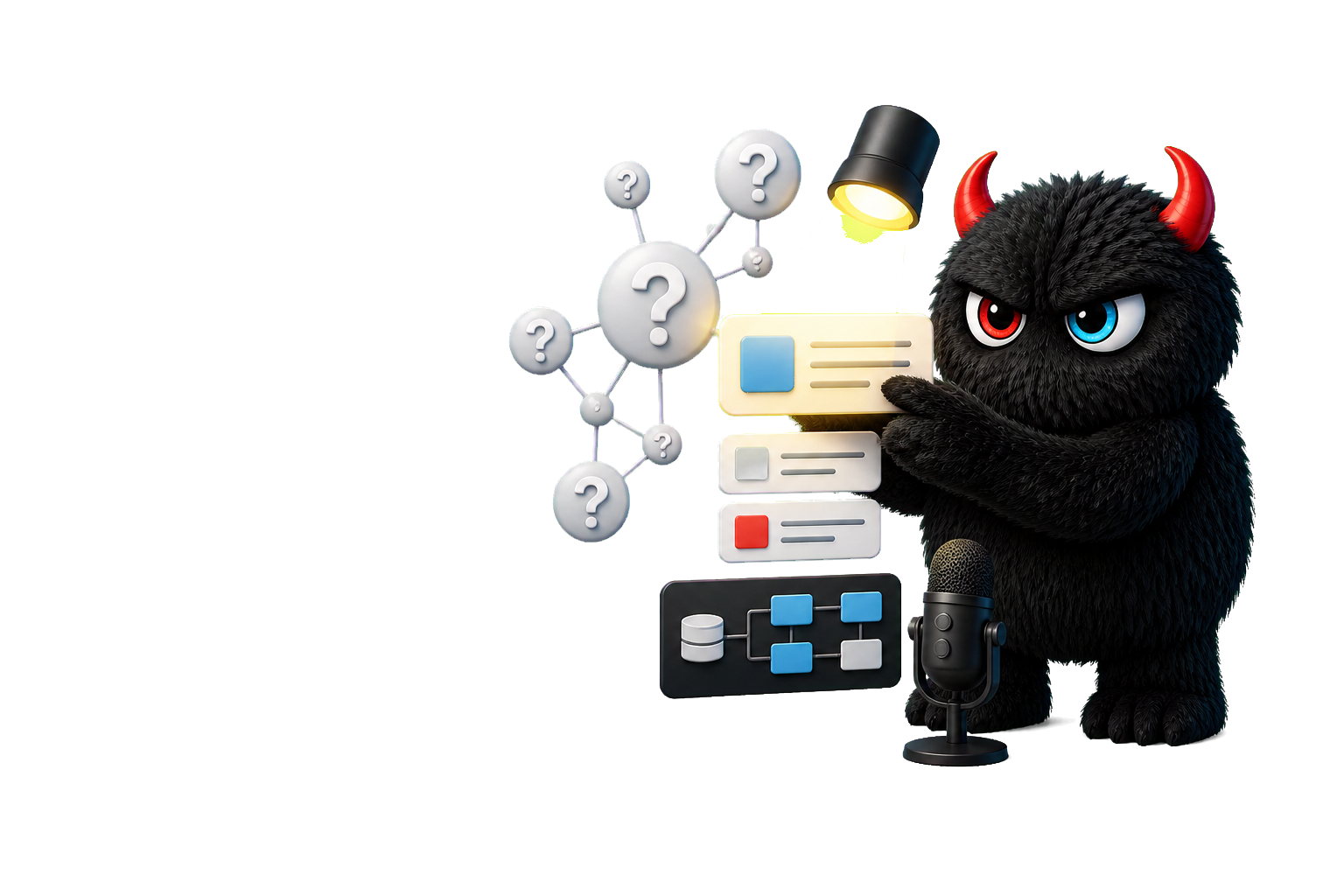 MMG monster illustrating Answer Engine Optimization