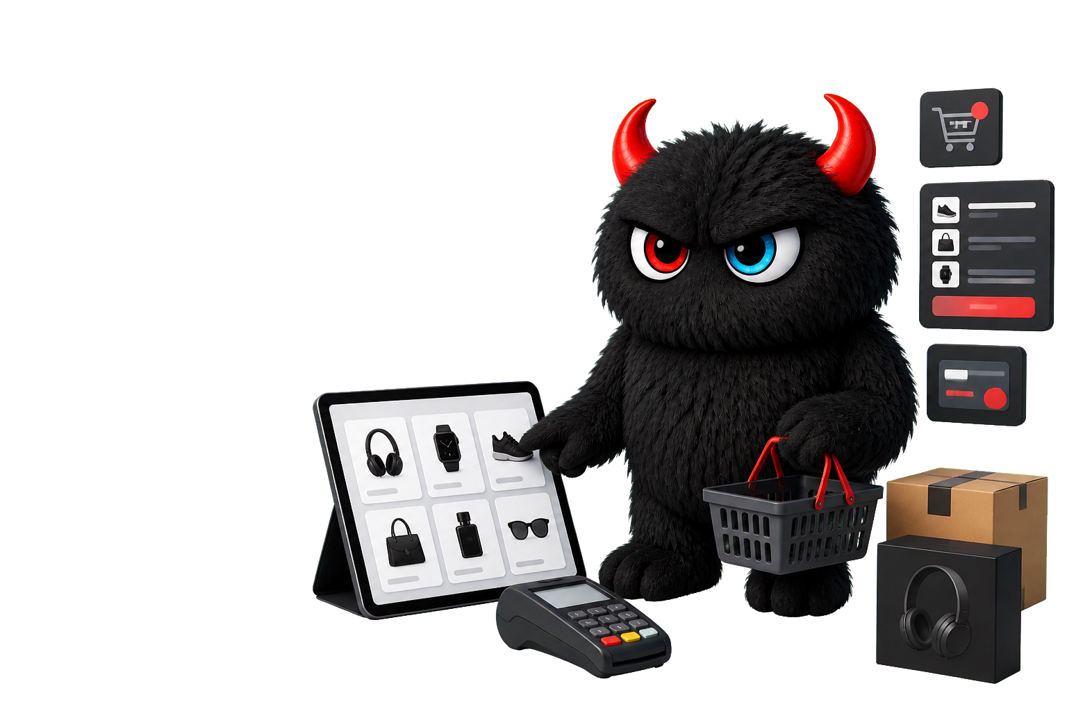 MMG monster illustrating Ecommerce Development